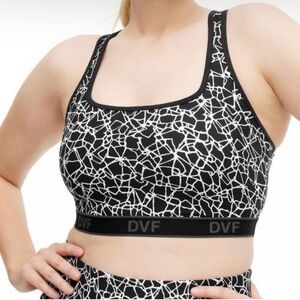 Diane Von Furstenberg x Target Cracked Glass Racerback Sports Bra Size M